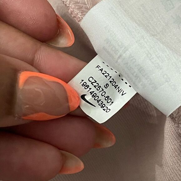 Nike Girls Tech Fleece Full-Zip Hoodie Pink Oxford Black Size Small CZ2570-601 - Picture 15 of 16